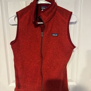 Patagonia Women's Deep Red Zip Fleece Vest